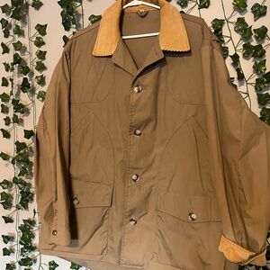 Vintage Eddie Bauer Chore Jacket 70’s Hunting Field Canvas Style Button Up XL